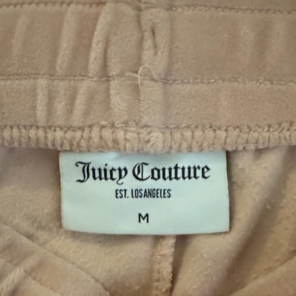 Juicy Couture Light Pink Velour Joggers - Picture 3 of 5